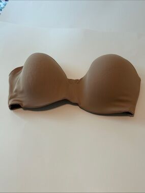 Ambrielle Strapless Smooth Molded Bandeau Bra - Taupe